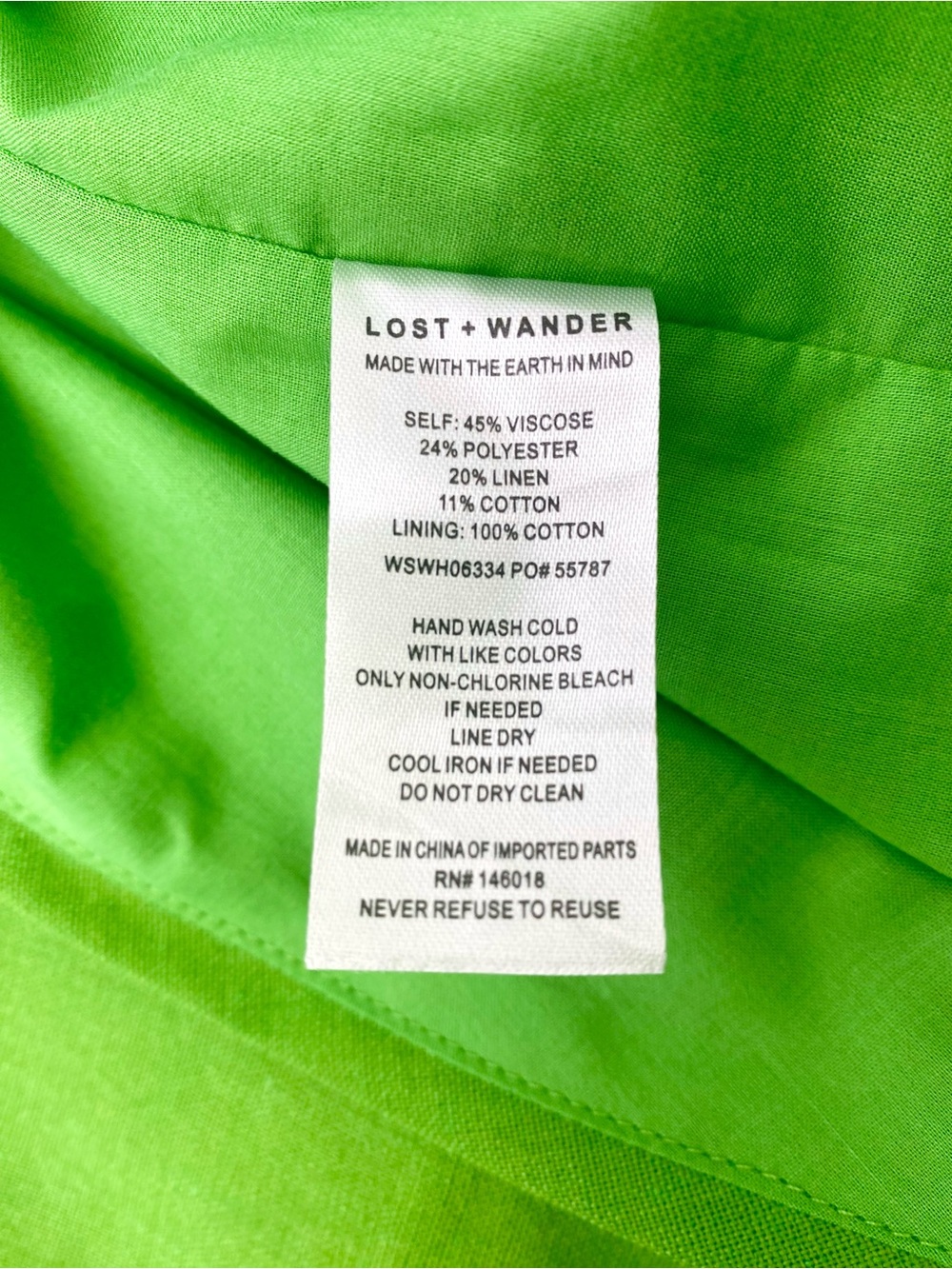 NWT Anthropologie Lost + Wander Ring Buckle Wrap Skirt in Green, Sizes S, M - Picture 10 of 11